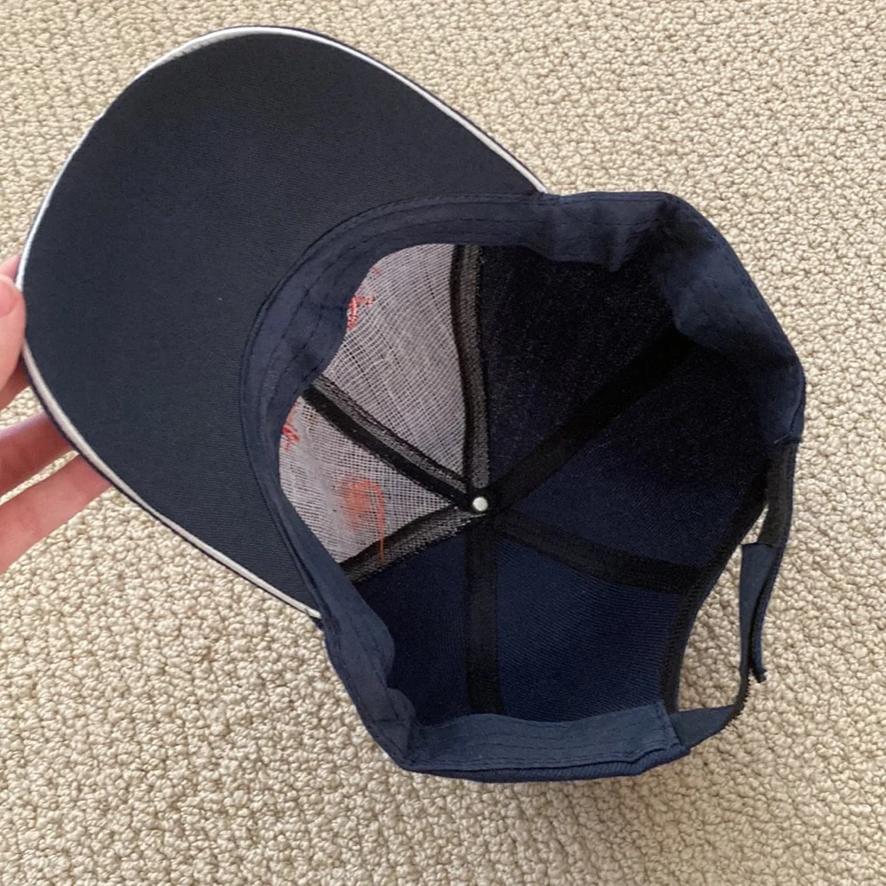 Great Wall of China Baseball Hat Cap Velcro Strap Navy Blue Unisex One Size
